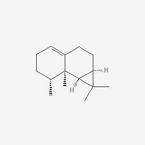 molecular formula C15H24 B1258724 (1aR,7R,7aR,7bS)-1,1,7,7a-tetramethyl-2,3,5,6,7,7b-hexahydro-1aH-cyclopropa[a]naphthalene 