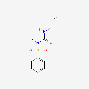 molecular formula C13H20N2O3S B1258725 Benzenesulfonamide, N-((butylamino)carbonyl)-N,4-dimethyl- CAS No. 36323-18-9