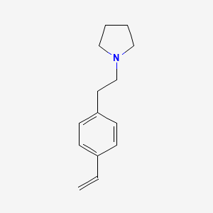 molecular formula C14H19N B12587258 1-[2-(4-Ethenylphenyl)ethyl]pyrrolidine CAS No. 496786-03-9