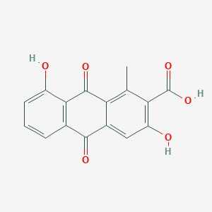 molecular formula C16H10O6 B1258731 3,8-Dihydroxy-1-methylanthraquinone-2-carboxylic acid CAS No. 69119-31-9
