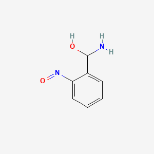 molecular formula C7H8N2O2 B12587323 Amino(2-nitrosophenyl)methanol CAS No. 639030-10-7