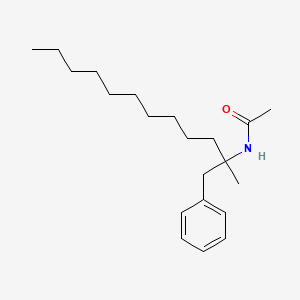 molecular formula C21H35NO B12587331 N-(2-Methyl-1-phenyldodecan-2-YL)acetamide CAS No. 648908-54-7