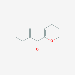molecular formula C11H16O2 B12587433 1-(3,4-Dihydro-2H-pyran-6-yl)-3-methyl-2-methylidenebutan-1-one CAS No. 649570-48-9