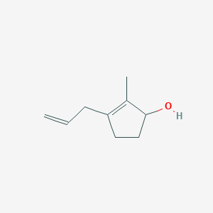 molecular formula C9H14O B12587450 2-Methyl-3-(prop-2-en-1-yl)cyclopent-2-en-1-ol CAS No. 645421-44-9