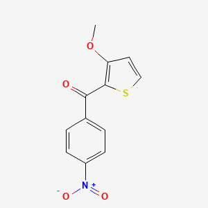 molecular formula C12H9NO4S B12587501 (3-Methoxythiophen-2-yl)(4-nitrophenyl)methanone CAS No. 647833-73-6