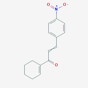 molecular formula C15H15NO3 B12587572 1-(Cyclohex-1-en-1-yl)-3-(4-nitrophenyl)prop-2-en-1-one CAS No. 648429-46-3