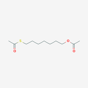 molecular formula C11H20O3S B12587633 Ethanethioic acid, S-[7-(acetyloxy)heptyl] ester CAS No. 874783-32-1