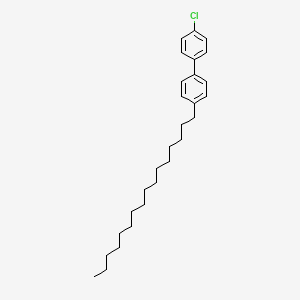 molecular formula C28H41Cl B12587693 4-Chloro-4'-hexadecyl-1,1'-biphenyl CAS No. 650599-60-3
