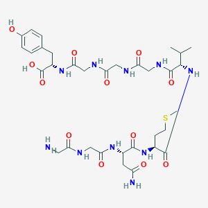 molecular formula C33H50N10O12S B12587699 Glycylglycyl-L-asparaginyl-L-methionyl-L-valylglycylglycylglycyl-L-tyrosine CAS No. 625812-79-5