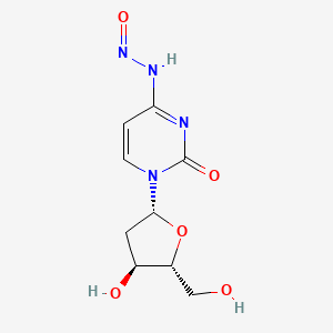 molecular formula C9H12N4O5 B1258772 1-(beta-D-2'-Deoxyribofuranosyl)-2-oxopyrimidine-4-diazoate 