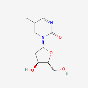 molecular formula C10H14N2O4 B1258773 1-((2R,4S,5R)-4-Hydroxy-5-(hydroxymethyl)tetrahydrofuran-2-yl)-5-methylpyrimidin-2(1H)-one 