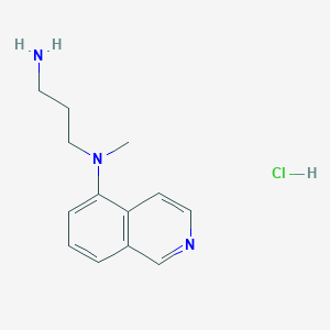 molecular formula C13H18ClN3 B12587753 N'-isoquinolin-5-yl-N'-methylpropane-1,3-diamine;hydrochloride CAS No. 651307-03-8