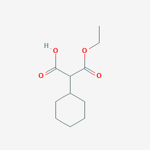 molecular formula C11H18O4 B125878 2-Cyclohexyl-3-ethoxy-3-oxopropanoic acid CAS No. 144569-86-8