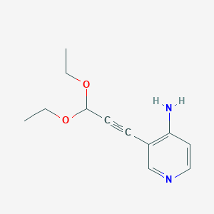 molecular formula C12H16N2O2 B12587800 3-(3,3-Diethoxyprop-1-yn-1-yl)pyridin-4-amine CAS No. 630395-93-6