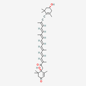 molecular formula C40H52O4 B1258799 Amarouciaxanthin B/Sidnyaxanthin 