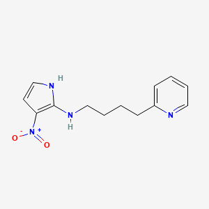 molecular formula C13H16N4O2 B12587995 3-Nitro-N-[4-(pyridin-2-yl)butyl]-1H-pyrrol-2-amine CAS No. 477314-08-2