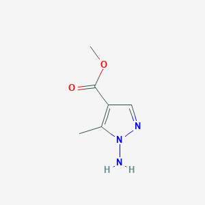 molecular formula C6H9N3O2 B125880 Methyl 1-amino-5-methyl-1H-pyrazole-4-carboxylate CAS No. 145631-09-0