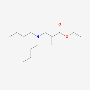 molecular formula C14H27NO2 B12588010 Ethyl 2-[(dibutylamino)methyl]prop-2-enoate CAS No. 600164-59-8