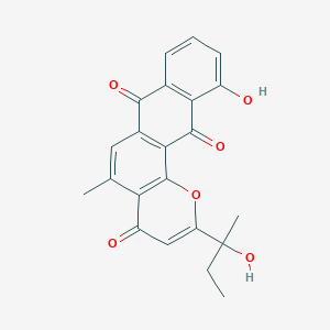 molecular formula C22H18O6 B1258804 gamma-Indomycinone 