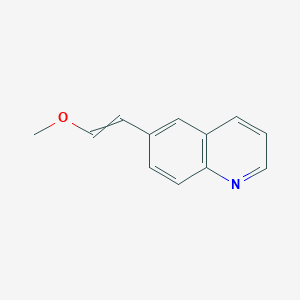 molecular formula C12H11NO B12588073 6-(2-Methoxyethenyl)quinoline CAS No. 651025-07-9