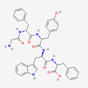 molecular formula C40H42N6O7 B12588085 Glycyl-D-phenylalanyl-D-tyrosyl-D-tryptophyl-D-phenylalanine CAS No. 644997-17-1