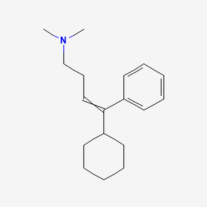 molecular formula C18H27N B12588093 4-Cyclohexyl-N,N-dimethyl-4-phenylbut-3-en-1-amine CAS No. 877612-07-2