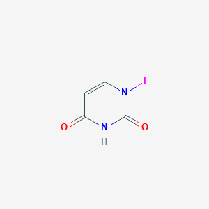 molecular formula C4H3IN2O2 B1258811 Iodouracil 