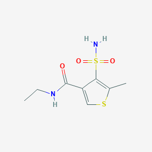 molecular formula C8H12N2O3S2 B12588125 N-Ethyl-5-methyl-4-sulfamoylthiophene-3-carboxamide CAS No. 874760-38-0