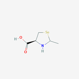 molecular formula C5H9NO2Se B12588133 4-Selenazolidinecarboxylic acid, 2-methyl-, (4S)- CAS No. 577777-89-0