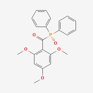 molecular formula C22H21O5P B1258815 Phosphine oxide, diphenyl(2,4,6-trimethoxybenzoyl)- CAS No. 93398-30-2