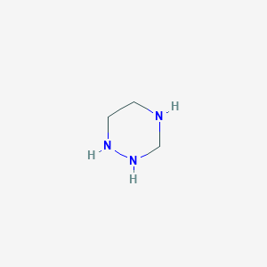 molecular formula C3H9N3 B1258816 1,2,4-Triazinane 
