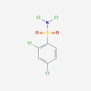 molecular formula C6H3Cl4NO2S B12588160 N,N,2,4-Tetrachlorobenzene-1-sulfonamide CAS No. 610770-39-3