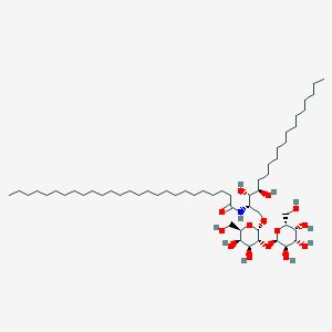molecular formula C56H109NO14 B1258821 1-O-[alpha-D-galactosyl-(1->2)-alpha-D-galactosyl]-N-hexacosanoylphytosphingosine 