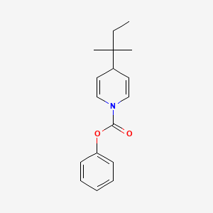 molecular formula C17H21NO2 B12588220 Phenyl 4-(2-methylbutan-2-yl)pyridine-1(4H)-carboxylate CAS No. 651054-01-2