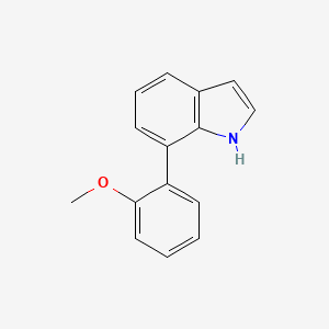 molecular formula C15H13NO B12588222 1H-Indole, 7-(2-methoxyphenyl)- CAS No. 599198-20-6