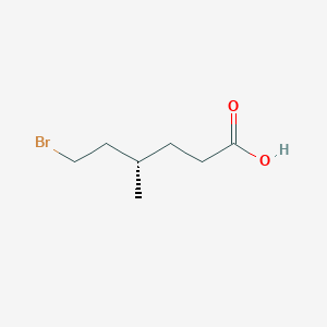 molecular formula C7H13BrO2 B12588251 (4S)-6-bromo-4-methylhexanoic acid CAS No. 643031-40-7