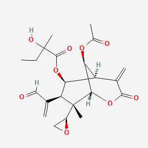 molecular formula C22H28O9 B1258828 Zinagrandinolide A 