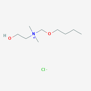 molecular formula C9H22ClNO2 B12588332 Ethanaminium, N-(butoxymethyl)-2-hydroxy-N,N-dimethyl-, chloride CAS No. 646068-99-7