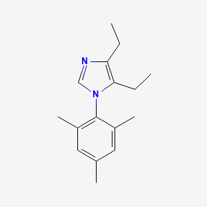 molecular formula C16H22N2 B12588349 4,5-Diethyl-1-(2,4,6-trimethylphenyl)-1H-imidazole CAS No. 647841-33-6