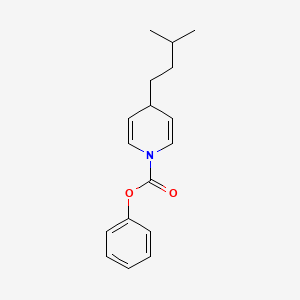molecular formula C17H21NO2 B12588386 Phenyl 4-(3-methylbutyl)pyridine-1(4H)-carboxylate CAS No. 651053-60-0