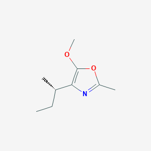 molecular formula C9H15NO2 B12588465 4-[(2S)-Butan-2-yl]-5-methoxy-2-methyl-1,3-oxazole CAS No. 647012-95-1