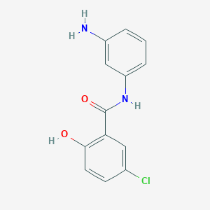 molecular formula C13H11ClN2O2 B12588468 N-(3-Aminophenyl)-5-chloro-2-hydroxybenzamide CAS No. 648922-62-7