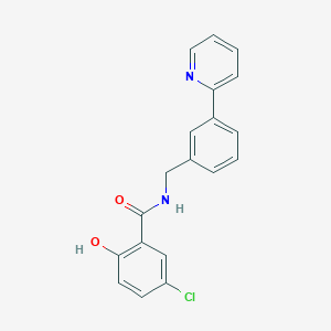 molecular formula C19H15ClN2O2 B12588489 5-Chloro-2-hydroxy-N-[3-(2-pyridinyl)benzyl]benzamide CAS No. 648925-78-4
