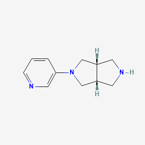 molecular formula C11H15N3 B12588508 cis-2-(3-Pyridinyl)octahydropyrrolo[3,4-c]pyrrole Dihydrochloride 