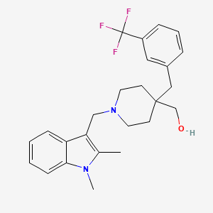 [1-[(1,2-Dimethyl-3-indolyl)methyl]-4-[[3-(trifluoromethyl)phenyl]methyl]-4-piperidinyl]methanol