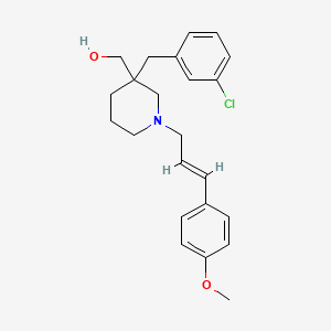 {3-(3-chlorobenzyl)-1-[(2E)-3-(4-methoxyphenyl)prop-2-en-1-yl]piperidin-3-yl}methanol