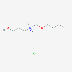 molecular formula C10H24ClNO2 B12588521 N-(Butoxymethyl)-3-hydroxy-N,N-dimethylpropan-1-aminium chloride CAS No. 646069-20-7