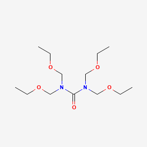 molecular formula C13H28N2O5 B12588533 N,N,N',N'-Tetrakis(ethoxymethyl)urea CAS No. 508220-71-1