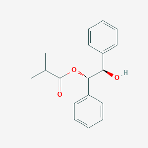 molecular formula C18H20O3 B12588537 Propanoic acid, 2-methyl-, (1S,2R)-2-hydroxy-1,2-diphenylethyl ester CAS No. 612086-31-4