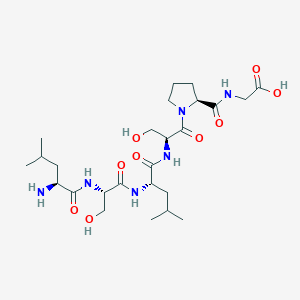 molecular formula C25H44N6O9 B12588544 L-Leucyl-L-seryl-L-leucyl-L-seryl-L-prolylglycine CAS No. 872599-05-8